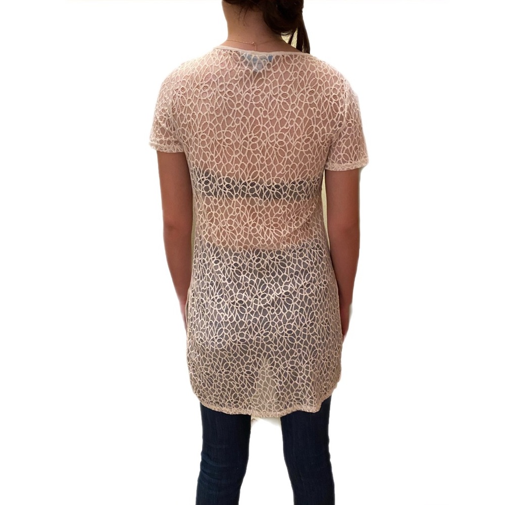 #35 L’Amour Nanette Lepore Short Sleeve Graphic Lace - Picture 3 of 6